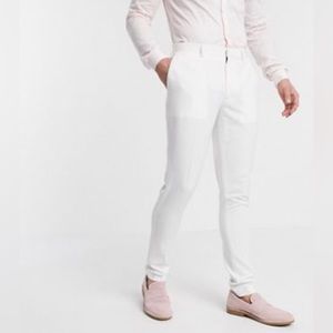 ASOS white super skinny dress pants 30/30 - brand new